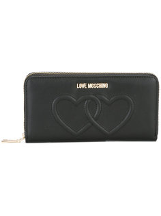 кошелек с принтом сердец Love Moschino