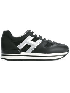 кроссовки с логотипом металлик Hogan