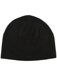шапка с вышитым логотипом Emporio Armani