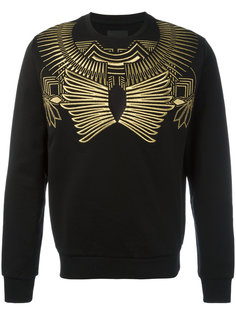 gold-tone geometric print sweatshirt Les Hommes