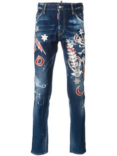 джинсы Cool Guy с нашивками Dsquared2