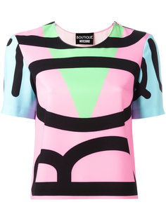 футболка дизайна колор-блок Boutique Moschino