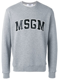 толстовка с принтом-логотипом MSGM