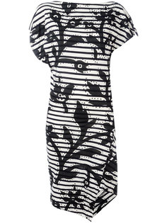 полосатое платье с асимметричным подолом Vivienne Westwood