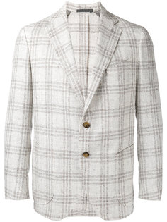 приталенный пиджак в клетку Eleventy