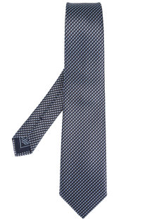 галстук с зигзагообразным узором Brioni