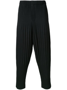 укороченные плиссированные брюки Homme Plissé Issey Miyake
