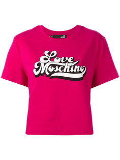 футболка с логотипом Love Moschino