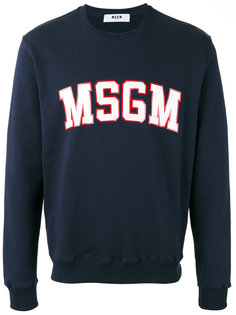 толстовка с принтом-логотипом MSGM