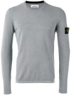 джемпер с фирменной нашивкой на рукаве Stone Island