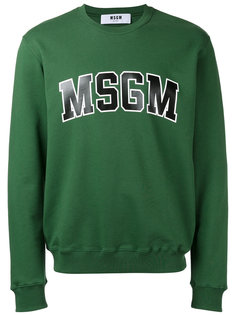 толстовка с принтом-логотипом MSGM