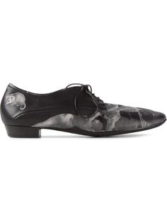 туфли на шнуровке с цветочным принтом  Marsèll