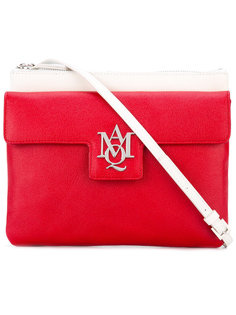 сумка-сэтчел  с логотипом и контрастными панелями Alexander McQueen