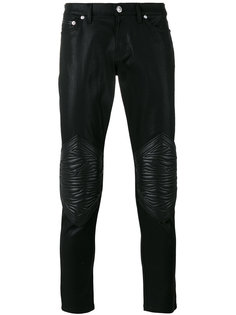 panelled biker trousers Versus