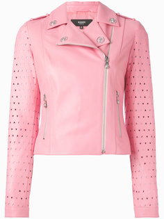 cropped biker jacket Versus