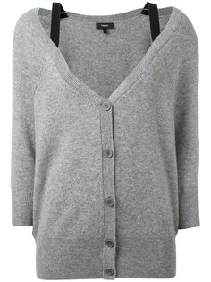 bell neckline button up cardigan Theory