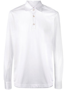 emroidered long sleeve polo shirt Kiton