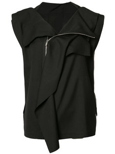 байкерская куртка без рукавов Issey Miyake