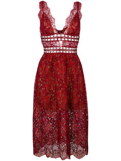кружевное платье с глубоким вырезом For Love And Lemons