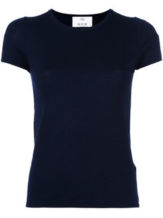 short sleeve fitted knit top Allude