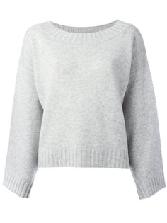 drop shoulder oversized knit top Vince