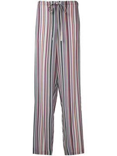 striped straight trousers Theory