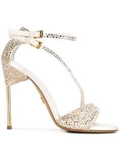 appliquéd sandals with asymmetric straps Loriblu