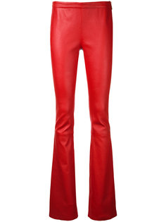 bootcut leather trousers Pierre Balmain