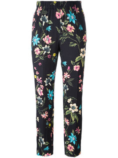 floral print cropped trousers Incotex