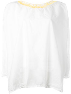 embroidered collar longsleeved shirt Daniela Gregis