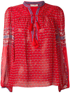 paisley print tassel detail blouse Ulla Johnson