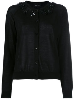 neckline embellished cardigan Simone Rocha