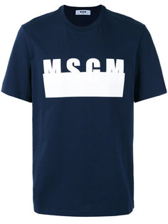 logo print T-shirt  MSGM