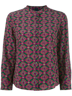 tile print blouse Aspesi