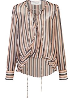 полупрозрачная полосатая блузка Derek Lam 10 Crosby