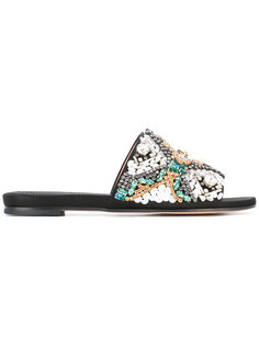 bead embellished mule sandals Rochas