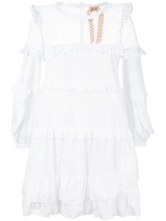 mesh overlay ruffle dress Nº21