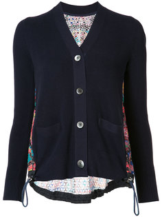 Long sleeve crochet lace cardigan Sacai