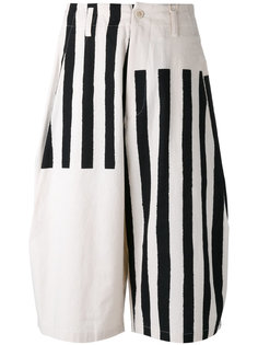 colour block shorts  Yohji Yamamoto