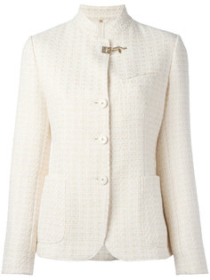 embossed print fitted jacket  Fay