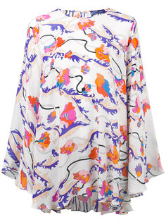 floral print oversize tunic Emilio Pucci