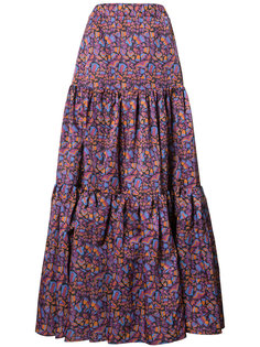 длинная юбка с цветочным принтом La Double J
