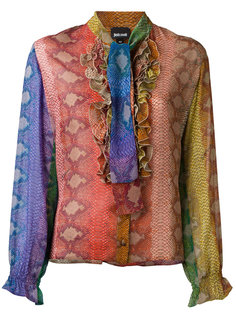 блузка с рюшами Just Cavalli