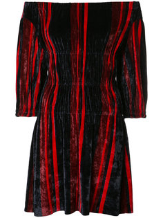 бархатное платье с открытыми плечами Sonia Rykiel