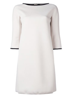 платье-шифт с контрастной отделкой S Max Mara
