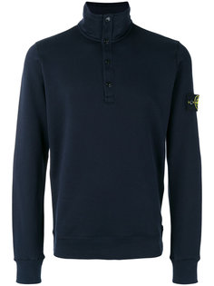 толстовка с воротом на пуговицах Stone Island