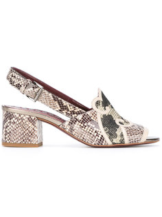 босоножки с эффектом змеиной кожи Antonio Marras