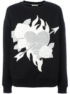 heart &amp; roses patch sweatshirt Each X Other