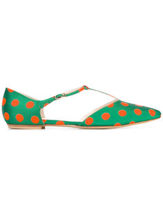 polka dots T-strap ballerinas Lenora