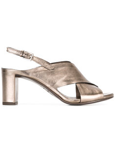 chunky heel side-buckle sandle Roberto Del Carlo